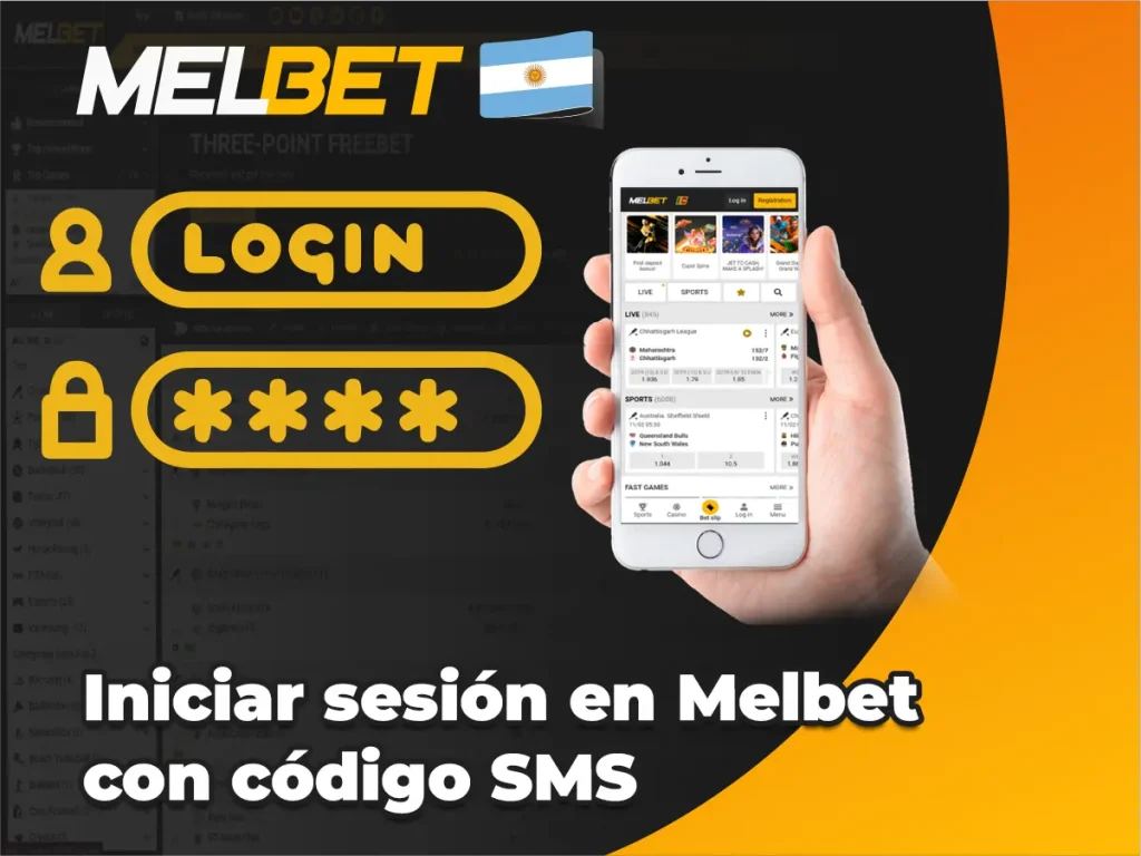 Iniciar sesión en Melbet con código SMS